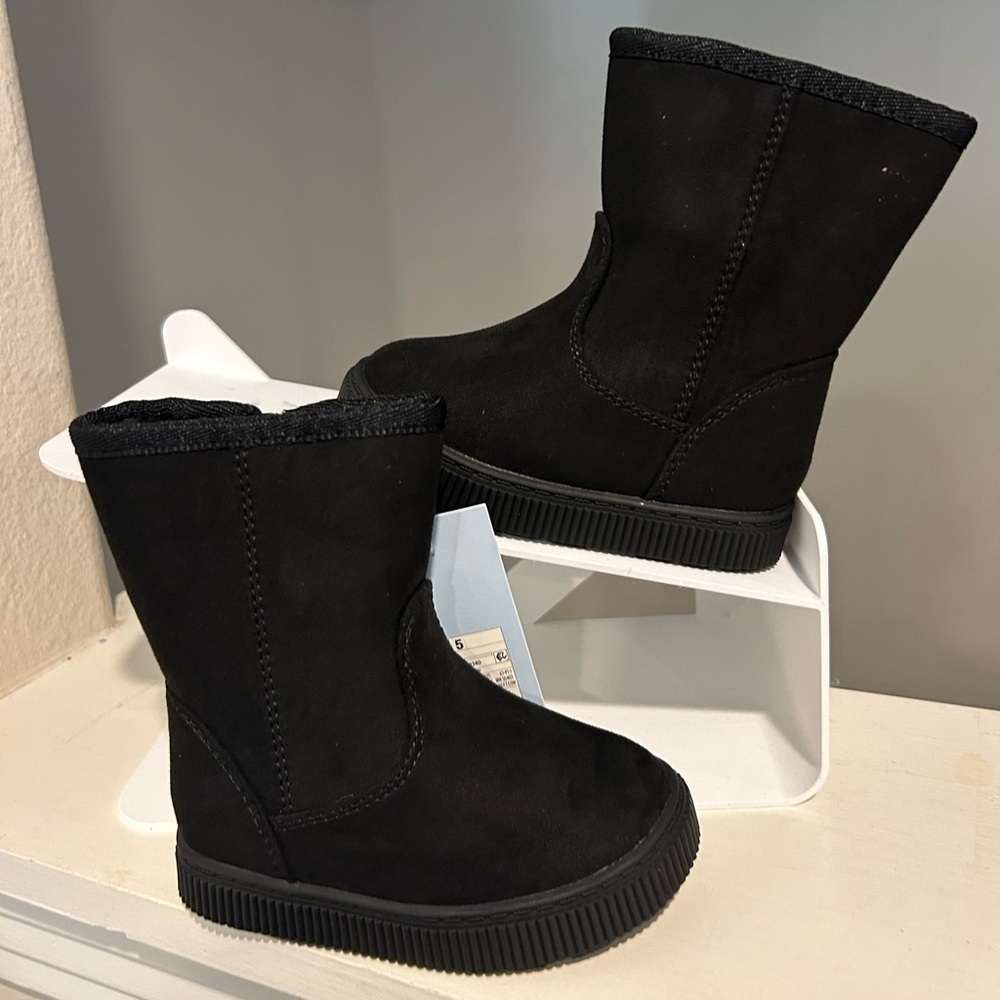 Cat & Jack Toddler Youth Girls Pip UGG Style Boots Black Multiple Sizes